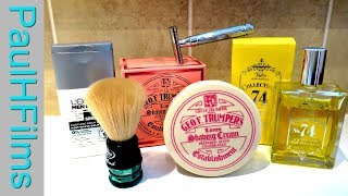 GEO F Trumper  Limes Shaving Cream  Edwin Jagger DE89L Razor [upl. by Lough]