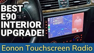 Best BMW E90 Touchscreen Radio Install amp Review  Eonon E90A12S Eonon e90 [upl. by Schnapp]