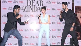 Rapid Fire With Alia Bhatt amp Kunal Kapoor During Dear Zindagi Tu Hi Hai Song launch [upl. by Yesteb]