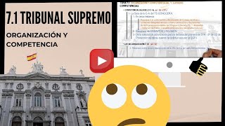 71 El 🔺TRIBUNAL SUPREMO🔺Organización y Competencia  OPOSICIONES 2020 🇪🇸 [upl. by Horowitz583]