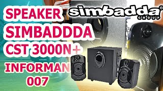 UNBOXING REVIEW SIMBADDA CST 3000 N SPEAKER MURAH BERKUALITAS [upl. by Hilaria]