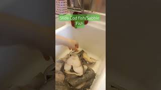 Slice Cod fishSabble Fish trendingshortsshortsfeedfishcodfishasmr [upl. by Schultz855]