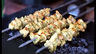 Chicken Malai Boti Indian Grill Recipe International Cuisines [upl. by Thurstan464]