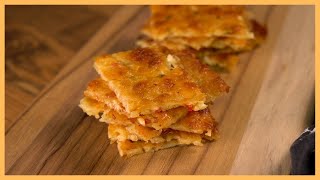 How To Make Garlic Cheese Chips  Easy Keto Snack [upl. by Ennaxor]