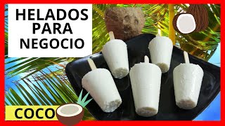 HELADOS DE COCO DELICIOSOS HELADOS CASEROS CREMOSOS DE COCO COMO HACER HELADOS DE COCO [upl. by Kellen337]