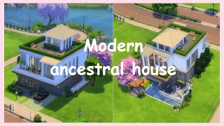 Modern ancestral house  The shell  speedbuild  sims4  basegame [upl. by Yerrot]