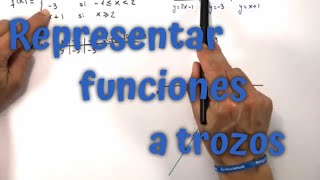 🧮 Cómo representar FUNCIONES a TROZOS ejercicio resuelto [upl. by Ahsayn]