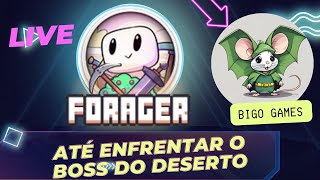 Live de Forager  ATÉ DERROTAR O BOSS DO DESERTO forager [upl. by Rie]