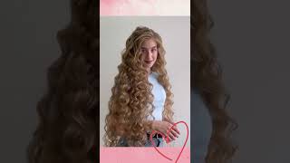 How to do curls for long natural hair Very long hair curls tutorial [upl. by Ephrayim]