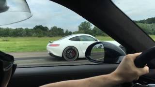 Mercedes AMG GTS vs Porsche 991 Turbo S [upl. by Hoxie695]