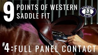 Tip 4 Full Panel Contact  The 9 Points of Western Saddle Fit [upl. by Becki]