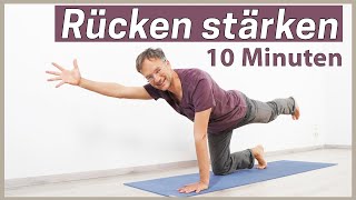 10 Min YOGA RÜCKEN ROUTINE  Rücken stärken [upl. by Oicaroh]