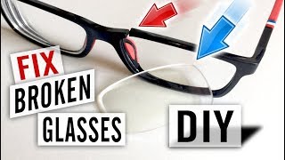 How to Fix Broken Glasses Yourself  Easy DIY Repair [upl. by Ellerrad305]