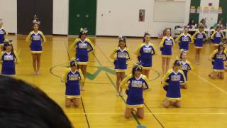 Hawthorn Middle North POMS TEAM Woodland Middle Invitational 2016 [upl. by Idnor347]