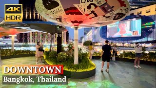 BANGKOK Evening Walk In Downtown Bangkok  MBK Center To Siam Paragon  Thailand 4K HDR [upl. by Par]