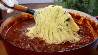 لم تتذوق وصفة سبغايتي مصنوعة بهذه الطريقة من قبل مكرونة رهيبة 😋 A Delicious Spaghetti Recipe [upl. by Judon]