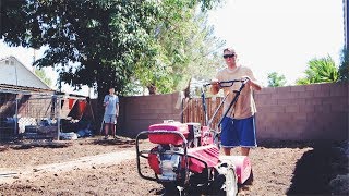 Tilling the HECK outta this BERMUDA Grass [upl. by Ennaul]