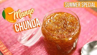 Instant Chunda Recipe  How To Make Raw Mango Chunda  Gujarathi Sweet Mango Pickle  Varun Inamdar [upl. by Hairaza84]