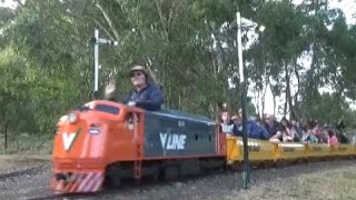 Cobden Miniature Railway New Years Eve Run 2016 [upl. by Trixie]