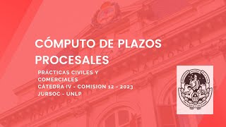 Cómputo de plazos procesales [upl. by Assiralc]