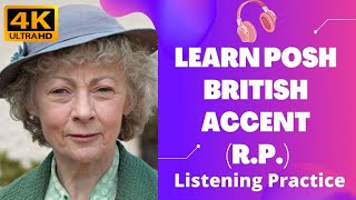 Learn Posh British Accent RP Listening Practice Miss Marple [upl. by Yllac]