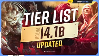 NEW UPDATED TIER LIST for PATCH 141  League of Legends [upl. by Llenod]