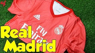 Adidas Real Madrid 201819 Third Jersey Unboxing  Review [upl. by Nellak]