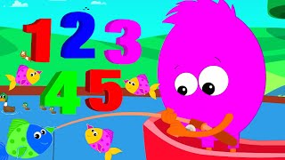 12345 Once I Got A Fish Alive Number Songs and Kids Rhymes [upl. by Marcelle]