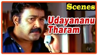 Udayananu Tharam Movie Scenes  Meena leaves Mohanlal  AK Lohithadas  Bhavana [upl. by Ysor]