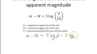 Absolute and Apparent Magnitude [upl. by Romanas]