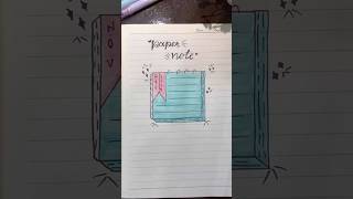 Easy paper notes ideassticky notes design trending newsong ytshorts diwalidiyaartcoverart [upl. by Atirehgram118]