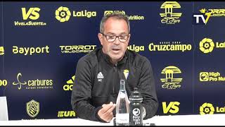 Rueda de prensa de Álvaro Cervera en previa CádizLas Palmas 231118 [upl. by Ellener877]