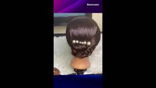 SIMPLE HAIR STYLEsaree hairstylessaree fashion bridal hairstyles [upl. by Mada15]