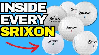 Cutting Open EVERY SRIXON GOLF BALL [upl. by Boleyn]