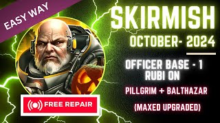 War Commander SKIRMISH Event Conquer Officer Base1 with RUBI ON  FREE REPAIR [upl. by Rodrique]