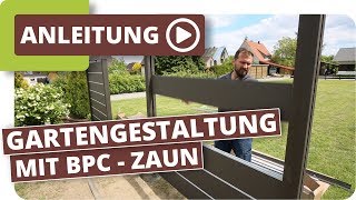 Gartengestaltung mit BPC  Zaunelementen und Gartenbeleuchtung Ideen amp Tipps [upl. by Winona130]