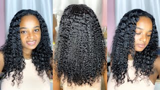 THE BEST BRAIDOUT ON RELAXED HAIR  Flawless Defined Curls using Curly Clip Ins  Lex Sinclair [upl. by Schnabel]