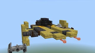 Minecrafting Tutorial  ETA2 Actis Anakin Skywalker Jedi Starfighter [upl. by Romanas]