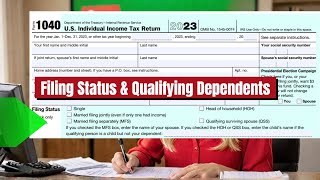 Filing Status amp Qualifying Dependents Everything You Need to Know [upl. by Calder426]