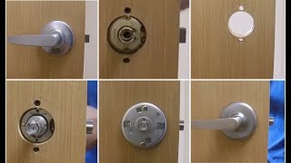 replacing passage commercial lever handle with storeroom function [upl. by Elleirad]