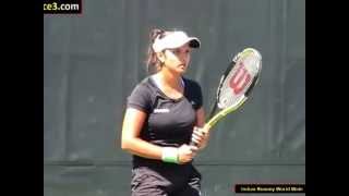 Sania Mirza Tennis star  Playing in Tennis court [upl. by Meesak]