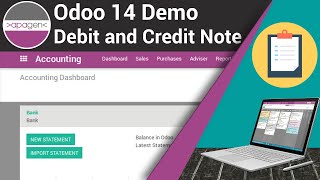 Odoo Demo  How to add a Credit or Debit note  Apagen Solutions Pvt Ltd Odoo Service Provider [upl. by Roel]