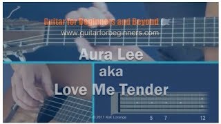 Love Me Tender  Fingerstyle guitar [upl. by Gninnahc140]