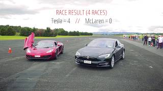 Tesla S P100D vs McLaren MP412C [upl. by Basir]