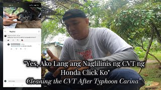 CVT CLEANING FOR HONDA CLICK 125i  Motosafe VLOGS [upl. by Gregoor]