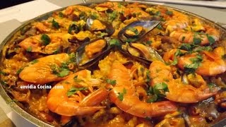 Paella de Marisco  Receta fácil  Tonio Cocina [upl. by Ordnasil]