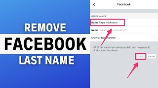 How To Remove Last Name On Facebook 2024 Update [upl. by Junia]