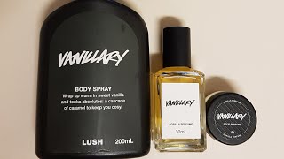 quotVanillaryquot Body Spray Perfume and Solid Perfume LUSH Reviews 139 140 141 [upl. by Arrekahs170]