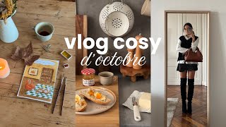 vlog cosy doctobre ☕️ aquarelle Vieux Lyon tarte rustique aux pommes 🍎 [upl. by Drusus]