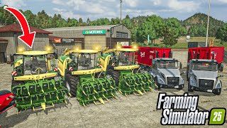 🔴LIVE  MASSIVE SILAGE HARVEST in FARMING SIMULATOR 25  FS25 GIVEAWAY [upl. by Tristis]